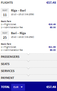 apuulia bari lennupiletid