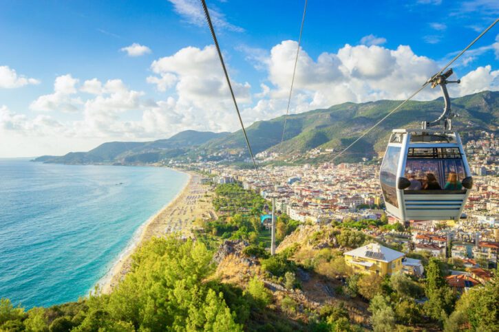 Alanya Cityscape from a funicular, Turkey